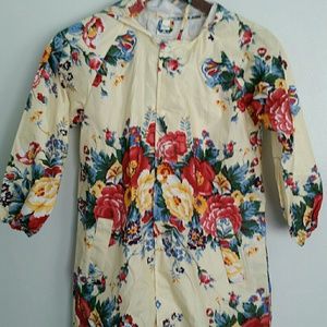 Floral raincoat